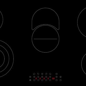 مسطح كهرباء Morricone زجاج أسود